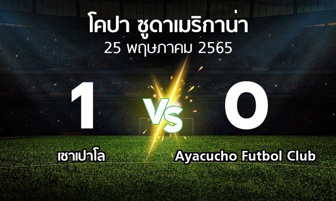 ผลบอล : เซาเปาโล vs Ayacucho Futbol Club (โคปา-ซูดาเมริกาน่า 2022)