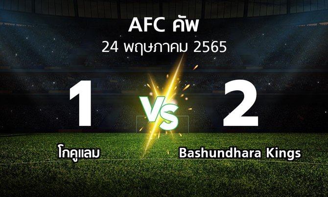 ผลบอล : โกคูแลม vs Bashundhara Kings (เอเอฟซีคัพ 2022)