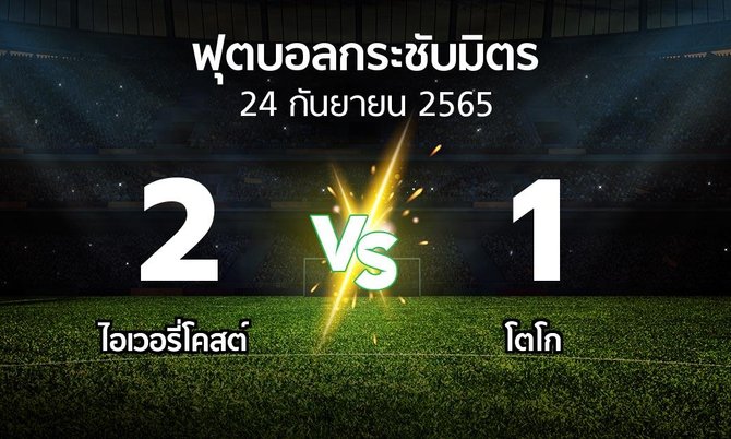 ผลบอล : ไอเวอรี่โคสต์ vs โตโก (ฟุตบอลกระชับมิตร)