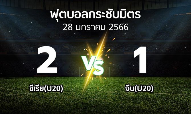ผลบอล : ซีเรีย(U20) vs จีน(U20) (ฟุตบอลกระชับมิตร)
