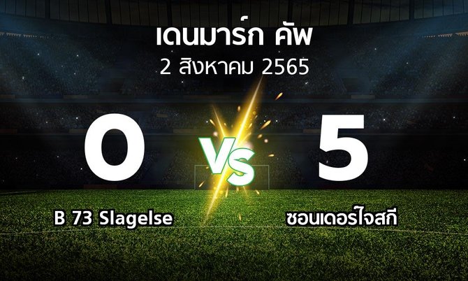 ผลบอล : B 73 Slagelse vs ซอนเดอร์ไจสกี (เดนมาร์ก-คัพ 2022-2023)