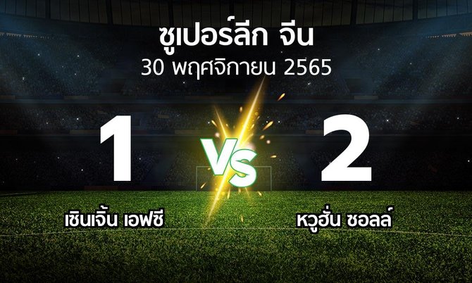 ผลบอล : เซินเจิ้น เอฟซี vs หวูฮั่น ซอลล์ (ซูเปอร์ลีกจีน 2022)