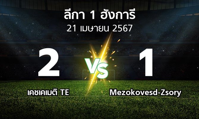 ผลบอล : เคชเคเมติ TE vs Mezokovesd-Zsory (ลีกา-1-ฮังการี 2023-2024)