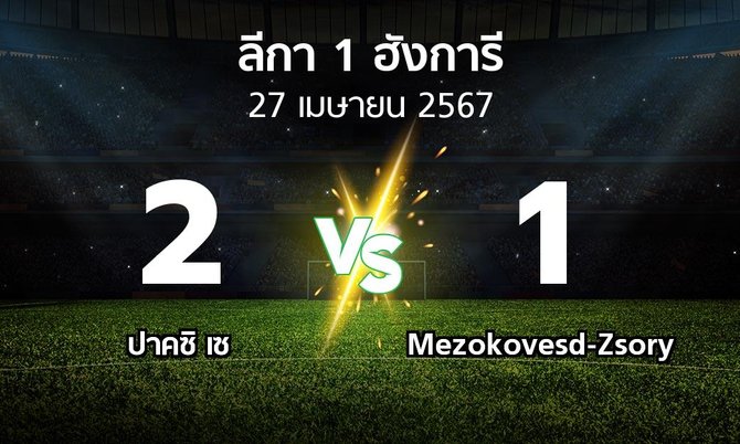 ผลบอล : ปาคซิ เซ vs Mezokovesd-Zsory (ลีกา-1-ฮังการี 2023-2024)