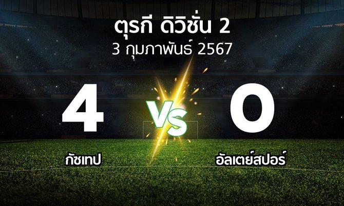 ผลบอล : Goztep vs อัลเตย์สปอร์ (ตุรกี-ดิวิชั่น-2 2023-2024)