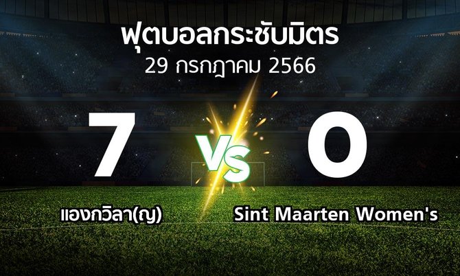 ผลบอล : แองกวิลา(ญ) vs Sint Maarten Women's (ฟุตบอลกระชับมิตร)