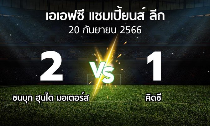 ผลบอล : ชนบุก ฮุนได มอเตอร์ส vs คิดชี (เอเอฟซีแชมเปี้ยนส์ลีก 2023-2024)