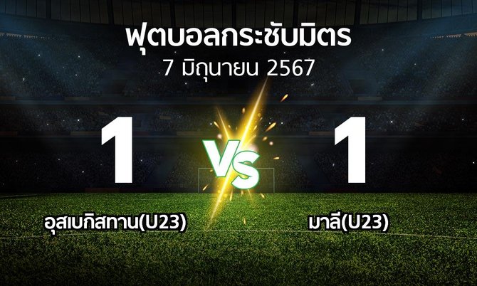 โปรแกรมบอล : อุสเบกิสทาน(U23) vs มาลี(U23) (ฟุตบอลกระชับมิตร)