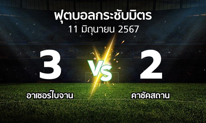 โปรแกรมบอล : อาเซอร์ไบจาน vs คาซัคสถาน (ฟุตบอลกระชับมิตร)