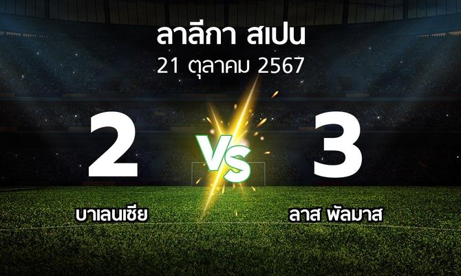 ผลบอล : บาเลนเซีย vs ลาส พัลมาส (ลา ลีกา 2024-2025)