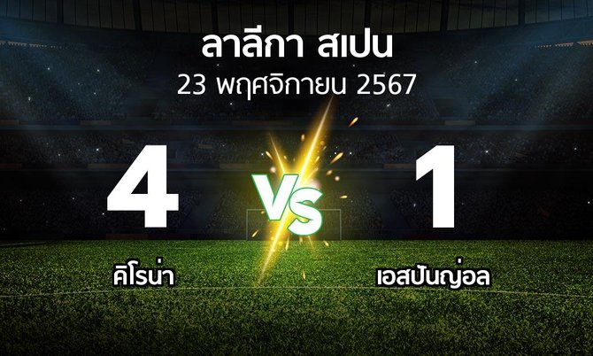ผลบอล : คิโรน่า vs เอสปันญ่อล (ลา ลีกา 2024-2025)