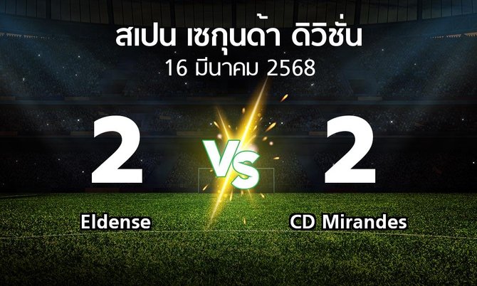ผลบอล : Eldense vs CD Mirandes (สเปน-เซกุนด้า-ดิวิชั่น 2024-2025)