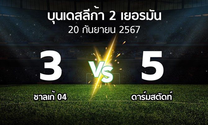 ผลบอล : ชาลเก้ 04 vs ดาร์มสตัดท์ (บุนเดสลีก้า-2-เยอรมัน 2024-2025)