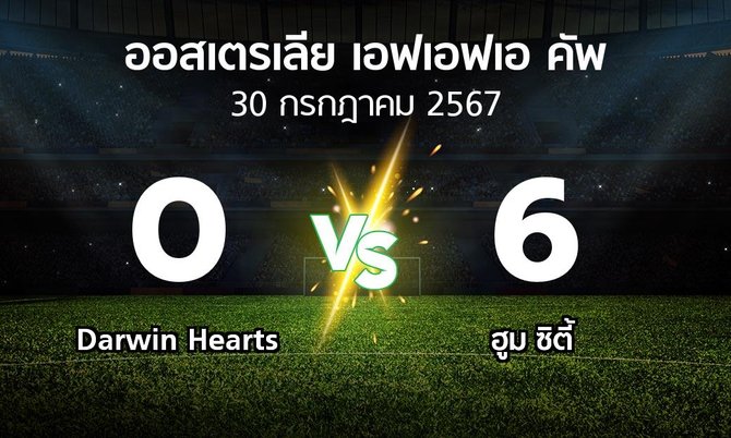 ผลบอล : Darwin Hearts vs ฮูม ซิตี้ (ออสเตรเลีย-เอฟเอฟเอ-คัพ 2024)