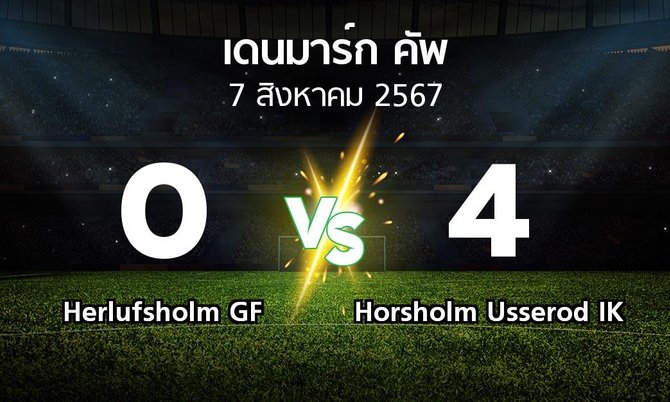 ผลบอล : Herlufsholm GF vs Horsholm Usserod IK (เดนมาร์ก-คัพ 2024-2025)