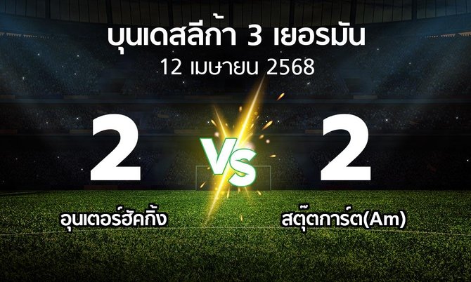 ผลบอล : อุนเตอร์ฮัคกิ้ง vs สตุ๊ตการ์ต(Am) (บุนเดสลีก้า-3-เยอรมัน 2024-2025)