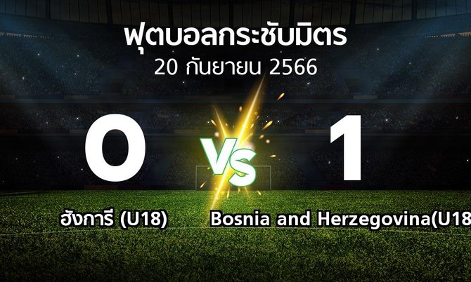 โปรแกรมบอล : ฮังการี (U18) vs Bosnia and Herzegovina(U18) (ฟุตบอลกระชับมิตร)