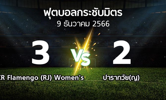 ผลบอล : CR Flamengo (RJ) Women's vs ปารากวัย(ญ) (ฟุตบอลกระชับมิตร)