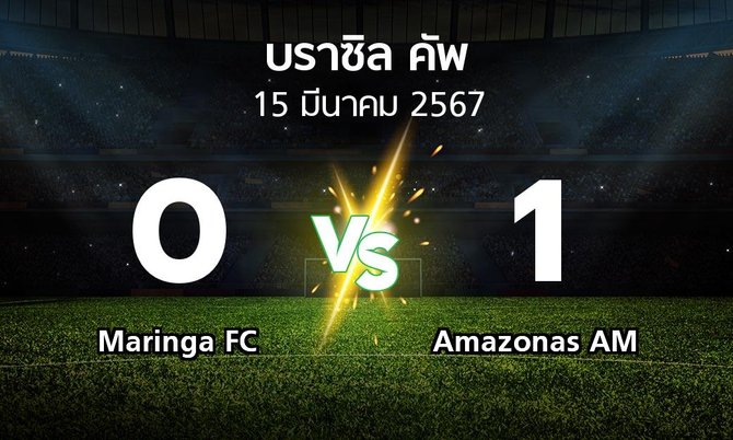 ผลบอล : Maringa FC vs Amazonas AM (บราซิล-คัพ 2024)