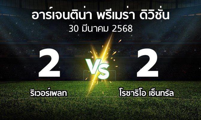 ผลบอล : ริเวอร์เพลท vs โรซาริโอ เซ็นทรัล (อาร์เจนติน่า-พรีเมร่า-ดิวิชั่น 2025)