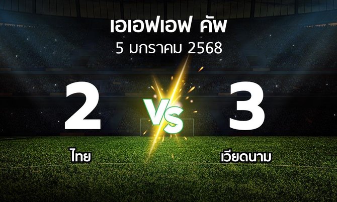 ผลบอล : ไทย vs เวียดนาม (เอเอฟเอฟคัพ 2024-2025)