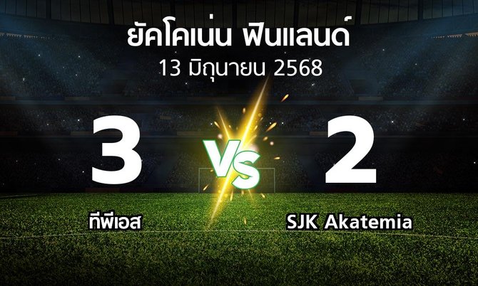ผลบอล : ทีพีเอส vs SJK Akatemia (ยัคโคเน่น-ฟินแลนด์ 2025)