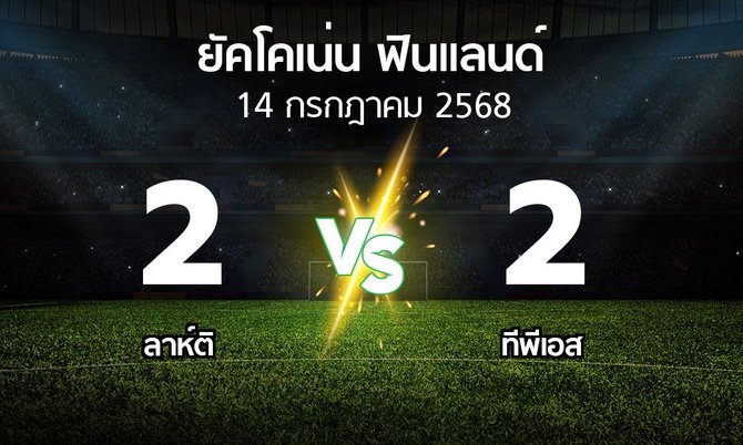 ผลบอล : ลาห์ติ vs ทีพีเอส (ยัคโคเน่น-ฟินแลนด์ 2025)