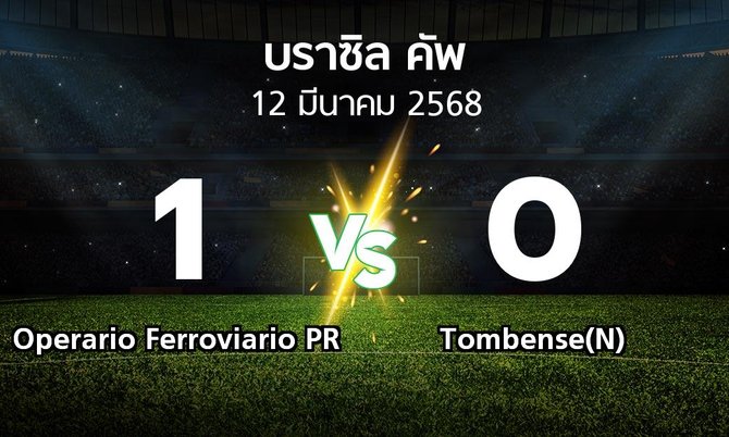 ผลบอล : Operario Ferroviario PR vs Tombense(N) (บราซิล-คัพ 2025)
