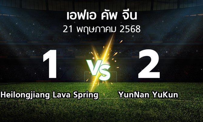 ผลบอล : Heilongjiang Lava Spring vs YunNan YuKun (เอฟเอ-คัพ-จีน 2025)