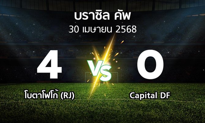 ผลบอล : โบตาโฟโก้ (RJ) vs Capital DF (บราซิล-คัพ 2025)