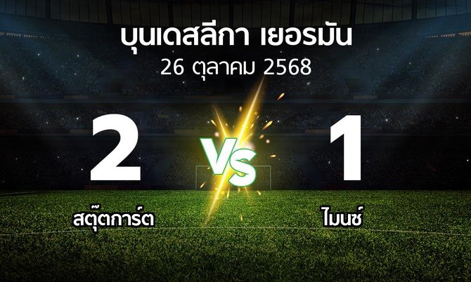 ผลบอล : สตุ๊ตการ์ต vs ไมนซ์ (บุนเดสลีกา 2025-2026)