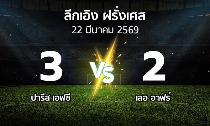 ผลบอล : ปารีส เอฟซี vs เลอ อาฟร์ (ลีกเอิง 2025-2026)