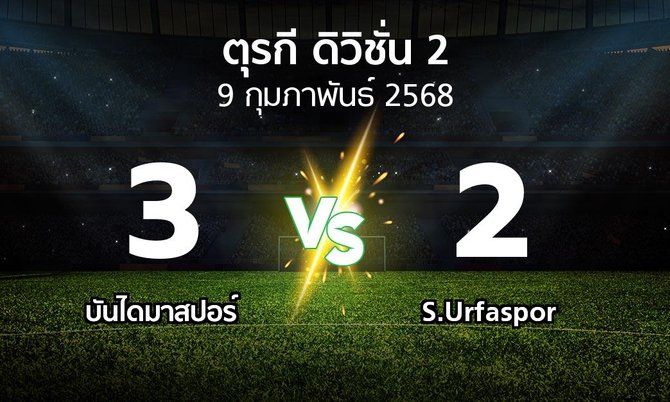 ผลบอล : บันไดมาสปอร์ vs S.Urfaspor (ตุรกี-ดิวิชั่น-2 2024-2025)
