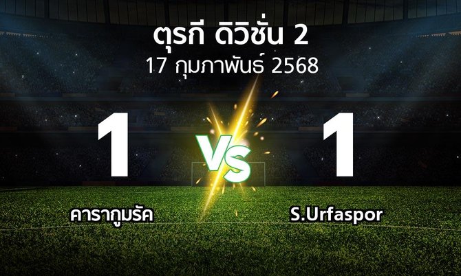 ผลบอล : คารากูมรัค vs S.Urfaspor (ตุรกี-ดิวิชั่น-2 2024-2025)