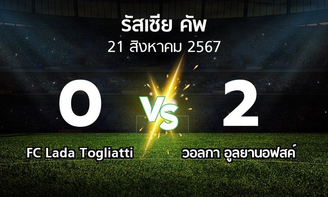 ผลบอล : FC Lada Togliatti vs วอลกา อูลยานอฟสค์ (รัสเซีย-คัพ 2024-2025)