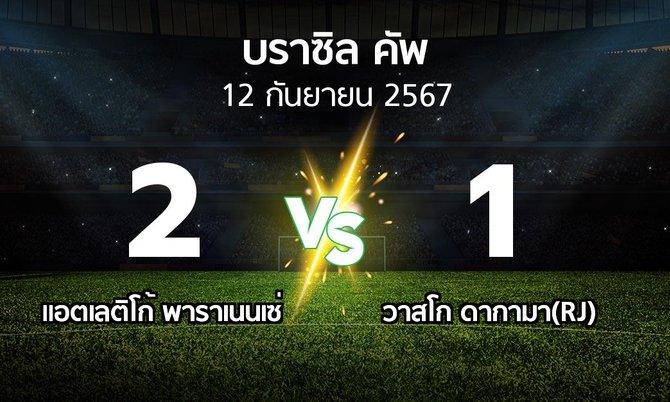 ufa999 ผลบอล : แอตเลติโก้ พาราเนนเซ่ vs วาสโก ดากามา(RJ) (บราซิล-คัพ 2024)