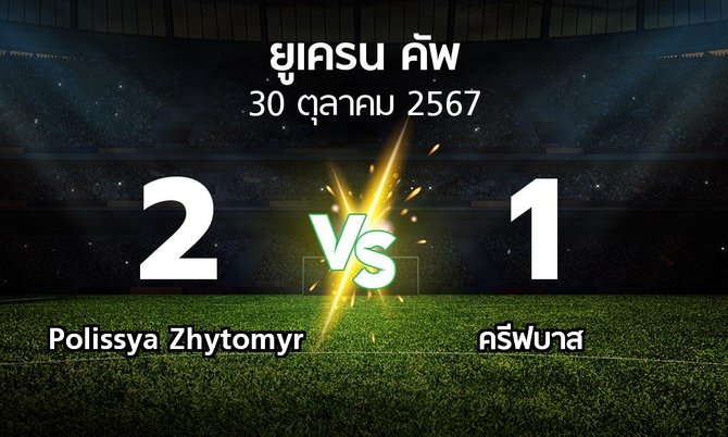 ผลบอล : Polissya Zhytomyr vs ครีฟบาส (ยูเครน-คัพ 2024-2025)