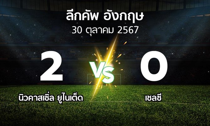 ผลบอล : นิวคาสเซิ่ล ยูไนเต็ด vs เชลซี (ลีกคัพ 2024-2025)