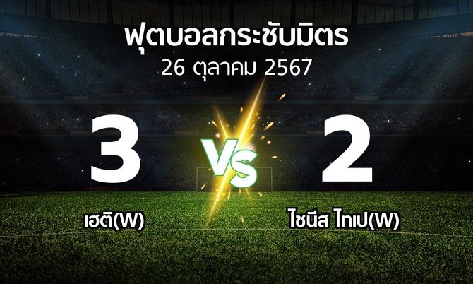 โปรแกรมบอล : เฮติ(W) vs ไชนีส ไทเป(W) (ฟุตบอลกระชับมิตร)
