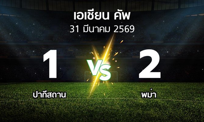 ผลบอล : ปากีสถาน vs พม่า (เอเชียนคัพ 2024-2027)