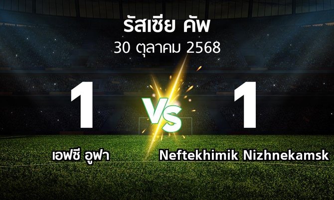 ผลบอล : เอฟซี อูฟา vs Neftekhimik Nizhnekamsk (รัสเซีย-คัพ 2025-2026)
