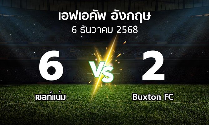 ผลบอล : เชลท์แน่ม vs Buxton FC (เอฟเอ คัพ 2025-2026)