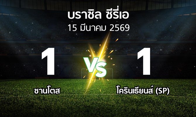 ผลบอล : ซานโตส vs โครินเธียนส์ (SP) (บราซิล-ซีรี่เอ 2026)