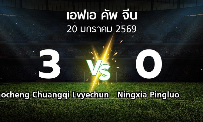 ผลบอล : Liaocheng Chuangqi Lvyechun vs Ningxia Pingluo (เอฟเอ-คัพ-จีน 2026)