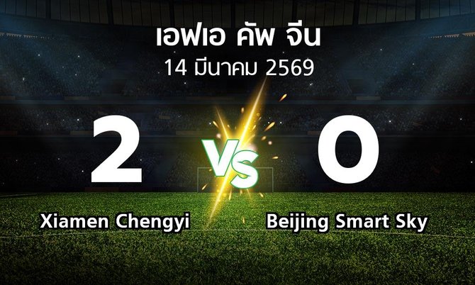 ผลบอล : Xiamen Chengyi vs Beijing Smart Sky (เอฟเอ-คัพ-จีน 2026)