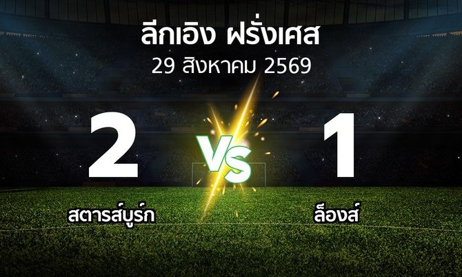 ผลบอล : สตารส์บูร์ก vs ล็องส์ (ลีกเอิง 2026-2027)