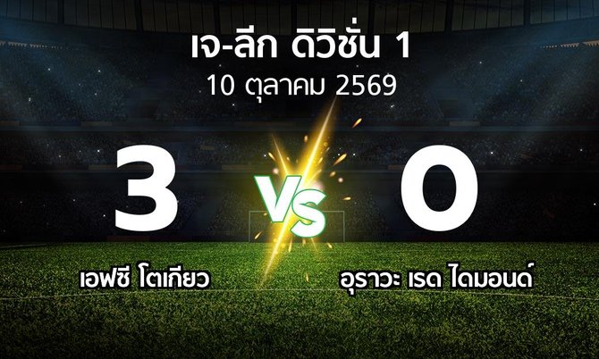 ผลบอล : เอฟซี โตเกียว vs อุราวะ เรดฯ (เจ-ลีก ดิวิชั่น 1 2026-2027)