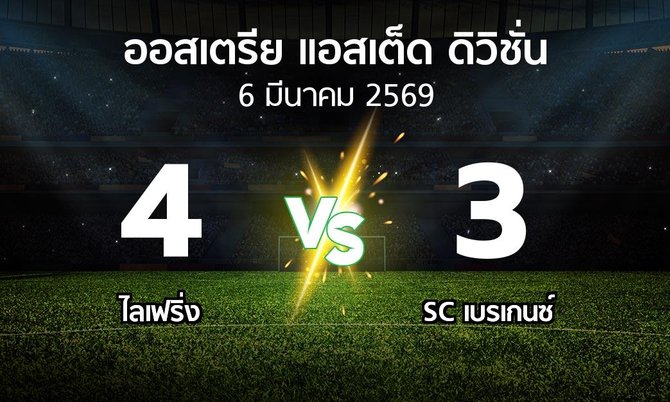 ผลบอล : ไลเฟริ่ง vs SC เบรเกนซ์ (ออสเตรีย-แอสเต็ด-ดิวิชั่น 2025-2026)