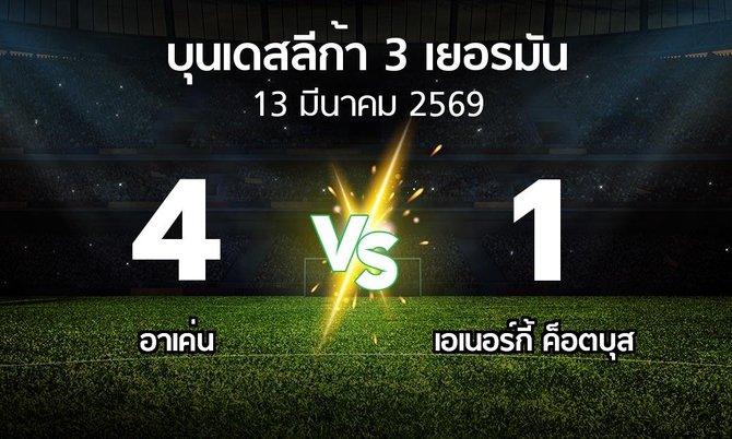 ผลบอล : อาเค่น vs เอเนอร์กี้ ค็อตบุส (บุนเดสลีก้า-3-เยอรมัน 2025-2026)