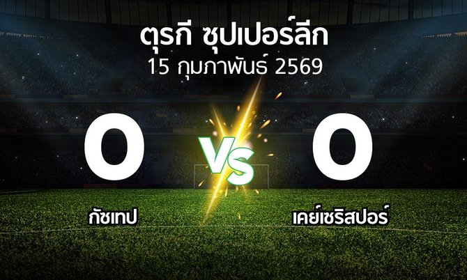 ผลบอล : Goztep vs เคย์เซริสปอร์ (ตุรกี-ซุปเปอร์ลีก 2025-2026)